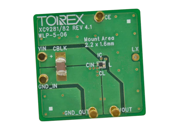 Torex Semiconductor XC9282B18E0R-G 1.8V Evaluation Board Product Introduction
