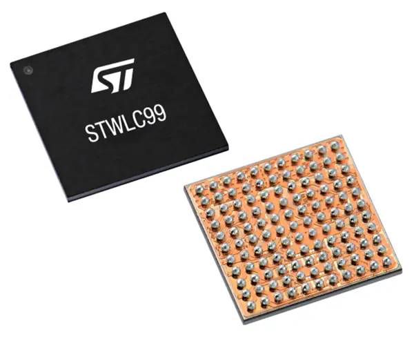 STMicroelectronics' STWLC99 Qi-compatible wireless power receiver