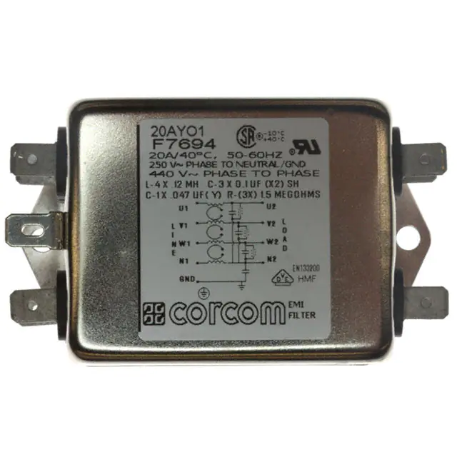 20AYO1 TE Connectivity Corcom Filters