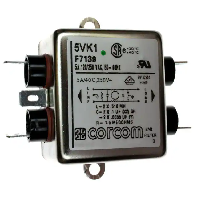 5VK1 TE Connectivity Corcom Filters